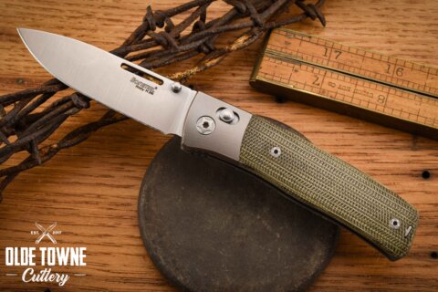 Lion Steel LSTNN2CVG Nini 2 Crossbar Green Micarta Lion Steel LSTNN2CVG Nini 2 Crossbar Green Micarta