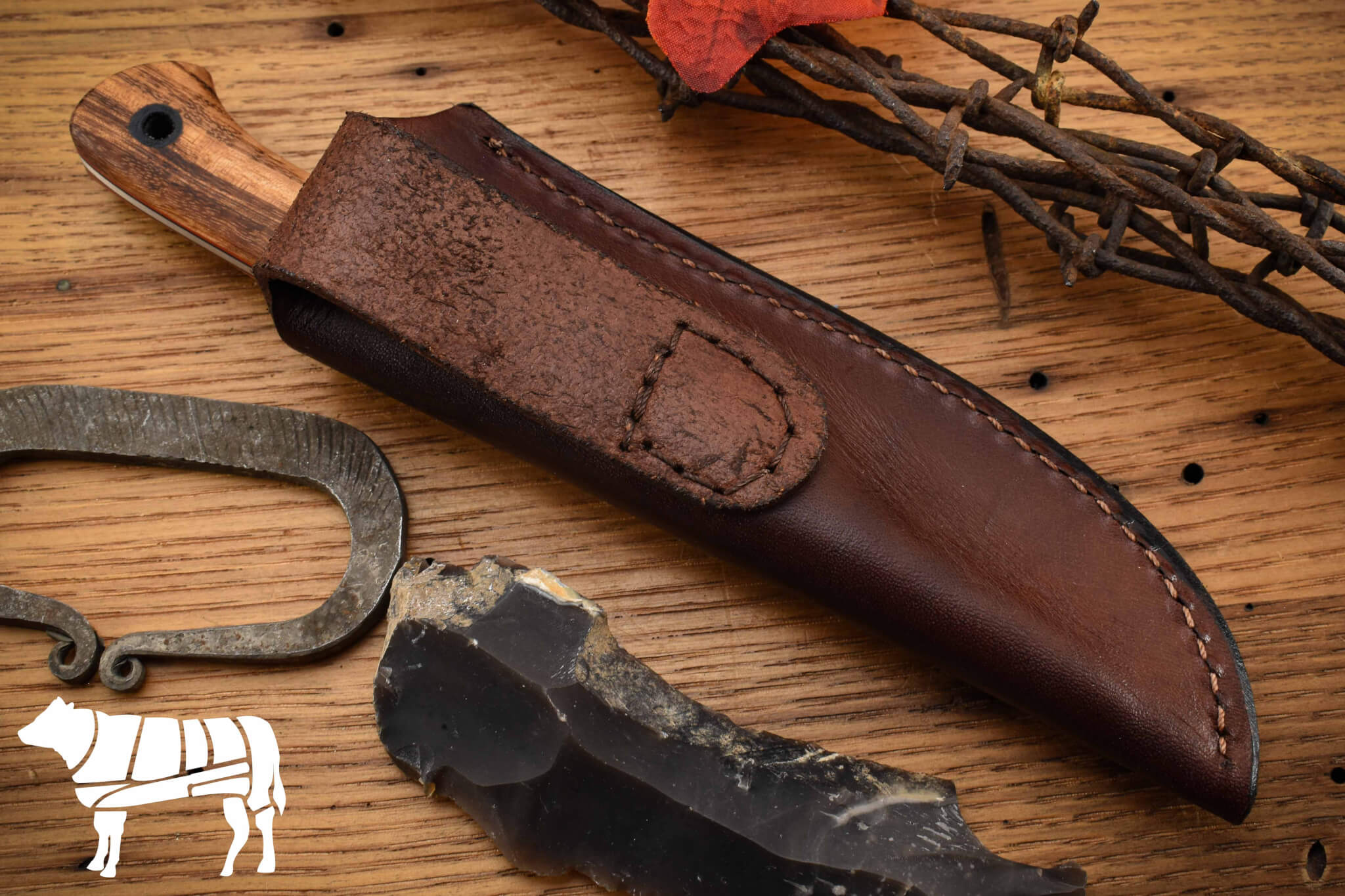 Rowland Cutlery Jackrabbit Jr Tigerwood #768 Rowland Cutlery Jackrabbit Jr Tigerwood #768