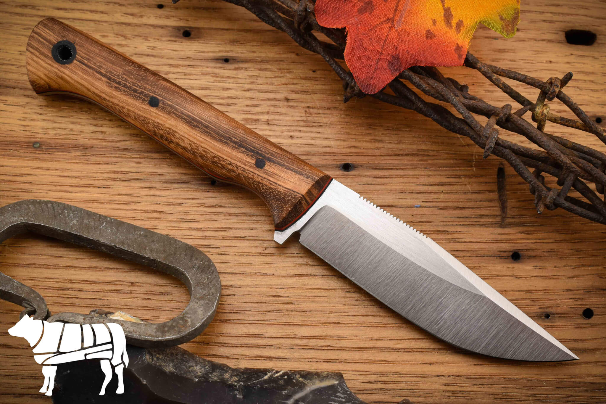 Rowland Cutlery Jackrabbit Jr Tigerwood #768 Rowland Cutlery Jackrabbit Jr Tigerwood #768