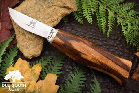 Due South Knives Mini Hunter Marblewood #1770 Due South Knives Mini Hunter Marblewood #1770