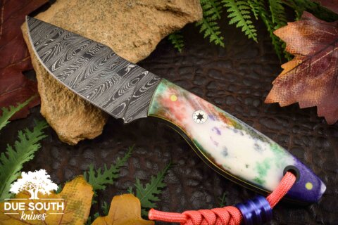 Due South Handmade Purple Drank Tie Dye Bone #1778