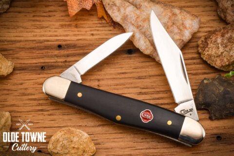 Vintage Case Half Whittler Black Synthetic 61N