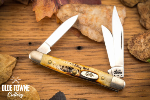 Vintage W.R. Case Stockman BoneStag 77N