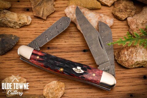 Vintage W.R. Case Stockman Crimson Bone 49N
