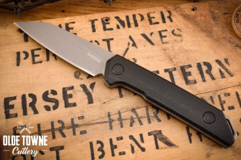 Kershaw 1051 Mini Iridium Fixed Blade Black Micarta Kershaw 1051 Mini Iridium Fixed Blade Black Micarta