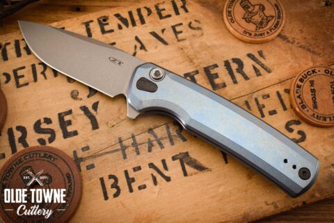 Zero Tolerance 0044BLU Button Lock Titanium Zero Tolerance 0044BLU Button Lock Titanium